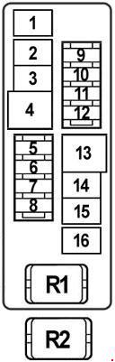 схема блока запобіжників ліва nissan teana 31