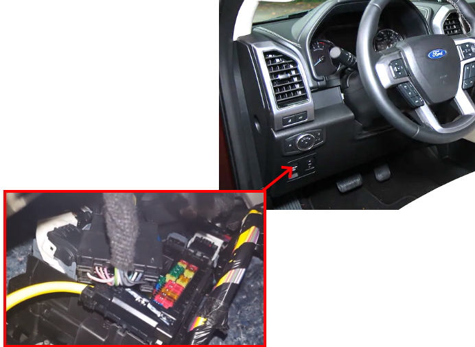 Розташування в салоні автомобіля